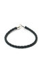Black Braided Leather Rope Bracelet Thumbnail