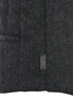 Down Gilet Herringbone Tweed - Charcoal Thumbnail