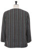 Slit Alternate Stripe Linen Shirt - Grey Thumbnail