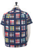 Patchwork Vacation Shirt - Navy Madras Thumbnail