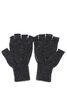 Ragg Wool Fingerless Glove - Black Tweed Thumbnail