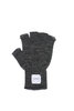 Ragg Wool Fingerless Glove - Black Melange Thumbnail