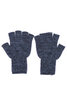 Ragg Wool Fingerless Glove - Denim Melange Thumbnail