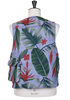 Cover Vest Polyester Big Floral Print - Light Blue Thumbnail