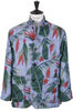 Loiter Jacket Polyester Big Floral Print - Light Blue Thumbnail