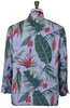 Loiter Jacket Polyester Big Floral Print - Light Blue Thumbnail