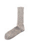 R1251 Low Gauge Slub Crew Socks - M Grey Thumbnail