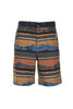 Print Water Repellent Stretch Shorts - Navy Thumbnail