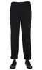Flat Front Tapered Trouser Twill - Black Thumbnail