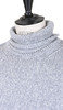 Roll Neck Wool Sweater - M98Grey Thumbnail