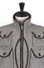 Mossy Fishing Vest Wool Flannel - Beige Melange Thumbnail