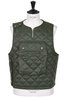 Pop Quilted Vest - Olive Thumbnail