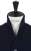 Shawl Collar Cardigan Merino Wool - Navy Thumbnail