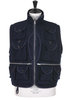 Mossy Fishing Vest Wool Flannel - Navy Solid Thumbnail