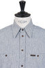  USN Shirt Stripe Japanese Chambray - White Thumbnail