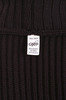 Shawl Collar Ribbed Merino Wool Cardigan - Brown Thumbnail