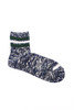 3 Line Slub Q Socks - Navy Melange Thumbnail
