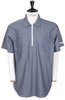 Printed Half Zip Cotton Chambray Thumbnail