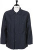 Coverall Jacket Cotton/Linen Herringbone - Navy Thumbnail