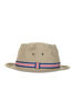 Loose Light Chino Pork Pie Hat - Beige Thumbnail