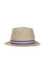 Loose Light Chino Pork Pie Hat - Beige Thumbnail