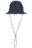 Baker Back Satin Metro Hat With Strap - Navy Thumbnail