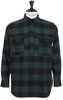 Lumber Jack Pullover Shirt Heavyweight Flannel - GreenxBlack Thumbnail