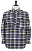 Lumber Jack Pullover Shirt Heavyweight Flannel - Navy Plaid Thumbnail