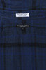 Combo Short Collar Shirt Plaid Cotton Flannel - Navy/Black Thumbnail