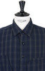 Mercantile Work Shirt Cotton Flannel Plaid - Navy/Grey Thumbnail