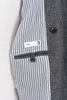 4 Button DB Jacket Wool Blend Stretch Flannel Cloth - Grey Thumbnail