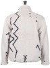 Beniwaren Pattern Boa Fleece Reversible Blouson - Natural Thumbnail