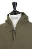 Zip Hood Sweatshirt - Olive Thumbnail