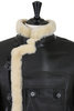 Shearling Motorcycle Jacket - Black Thumbnail