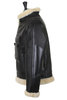 Shearling Motorcycle Jacket - Black Thumbnail