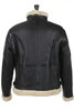 Shearling Motorcycle Jacket - Black Thumbnail