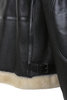 Shearling Motorcycle Jacket - Black Thumbnail