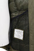 Shawl Collar Boa Down Jacket - Olive Thumbnail