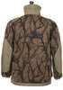 Horn Tree Print Wool Boa Jacket - Brown Thumbnail