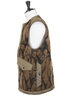 Horn Tree Print Wool Boa Vest - Brown Thumbnail