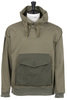 Shawl Collar Hoodie - Olive Thumbnail