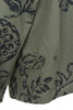 Cardigan Jacket Floral Print Ripstop - Olive Thumbnail