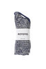 R1448 Recycled Cotton Crew Socks - Blue/Ivory Thumbnail