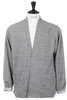 Lined Easy Cardigan Cotton Honeycomb Jersey - Grey Thumbnail