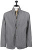 2 Button Piping Jacket Cotton/Silk Seersucker Grey Thumbnail