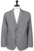 2 Button Piping Jacket Cotton/Silk Seersucker Grey Thumbnail