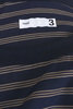 Horizontal Stripe Viscose Pocket Tee - Navy Thumbnail