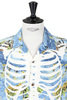 Rayon KAMEKAMEHA BONE Aloha Shirt - Blue Thumbnail