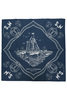 Good Basics Cotton Print Bandana 01 - Ink Blue Thumbnail