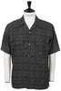 Needles S/S Classic Shirt CU/C Geometric Jacquard - Brown Thumbnail